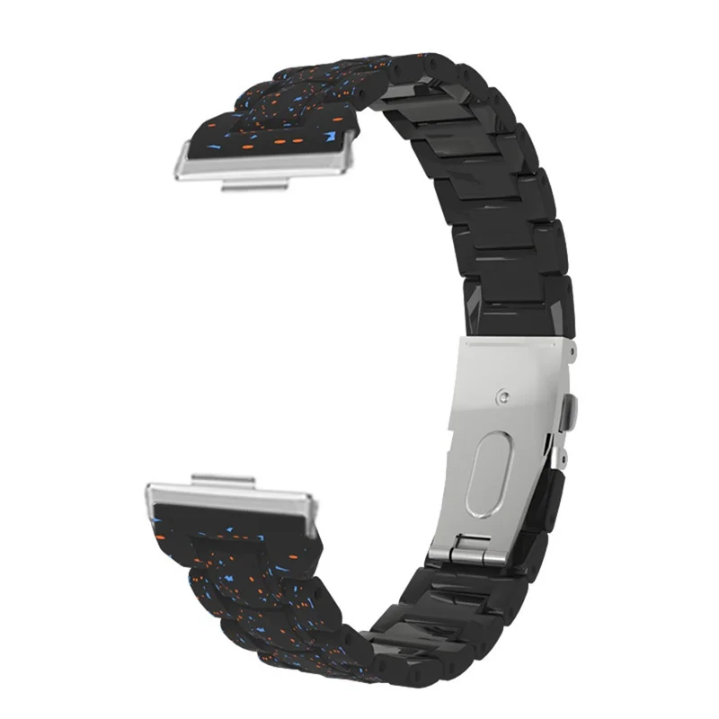 Band för Huawei Watch Fit 5 / Fit 5 Pro / Fit 4 / Fit 4 Pro / Fit 3, inkssprakmönster PC-armband - Svart