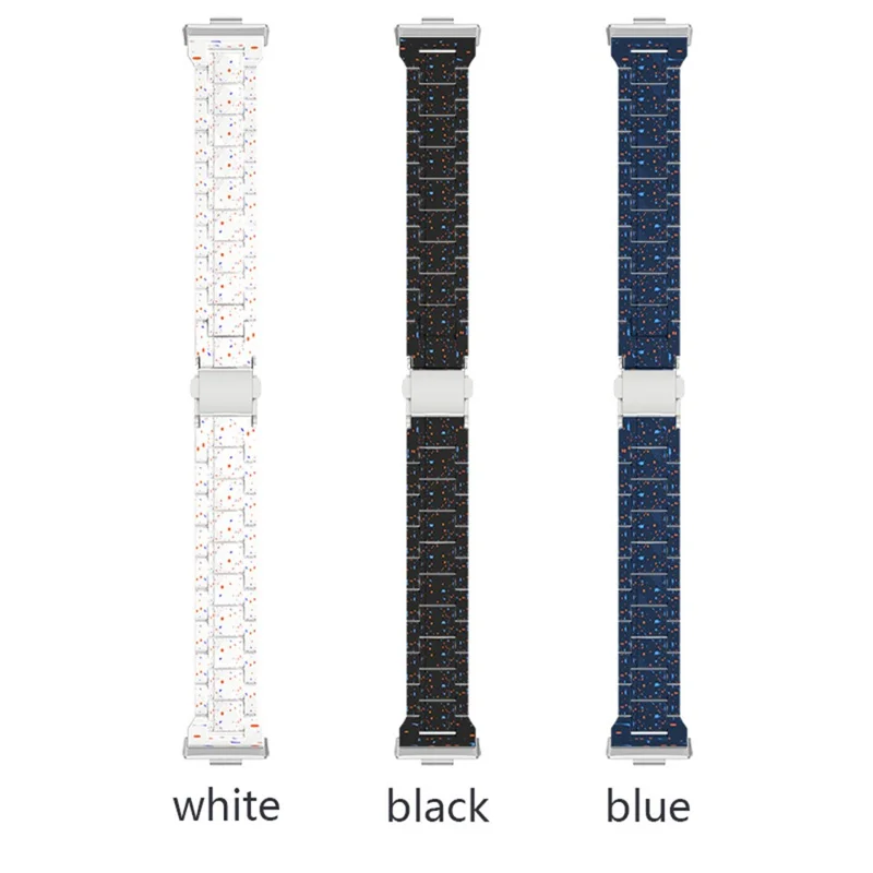Band för Huawei Watch Fit 5 / Fit 5 Pro / Fit 4 / Fit 4 Pro / Fit 3, inkssprakmönster PC-armband - Svart