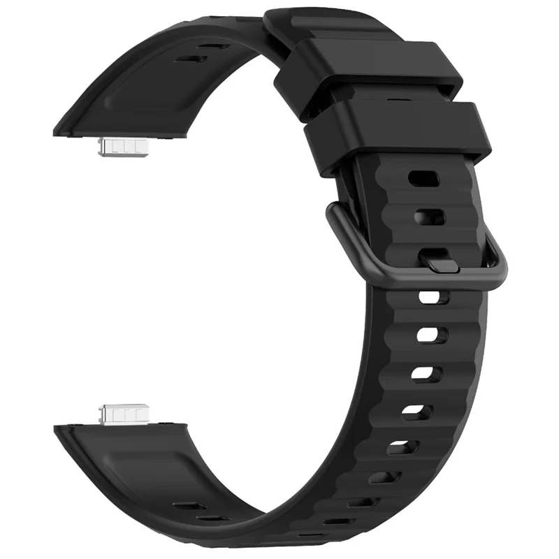 Silicone Strap for Huawei Watch Fit 5 Pro / Fit 5 / Fit 4 Breathable Sport Watch Band - Black