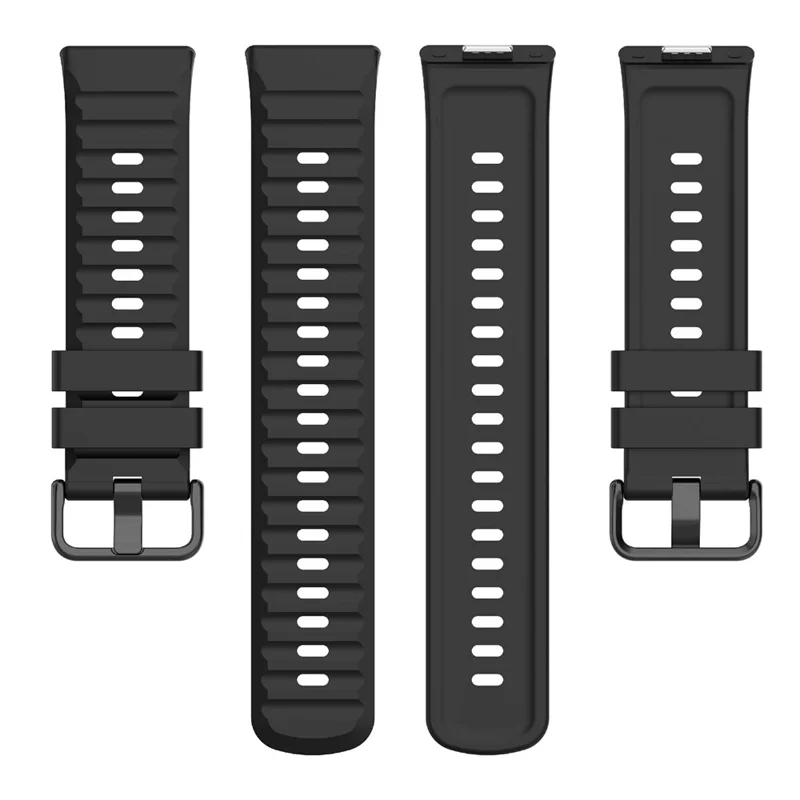 Silicone Strap for Huawei Watch Fit 5 Pro / Fit 5 / Fit 4 Breathable Sport Watch Band - Black