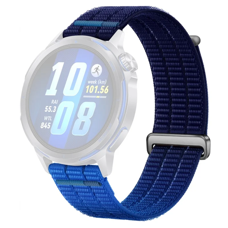 For Huawei Watch GT Runner 2 Nylon Strap 22mm Breathable Gradient Sports Band - Blue
