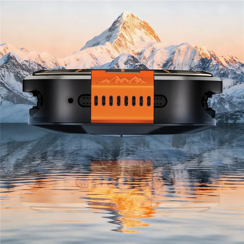 For Samsung Galaxy Watch8 44mm Metal Case Zinc Alloy + PC Protective Watch Frame - Black / Orange