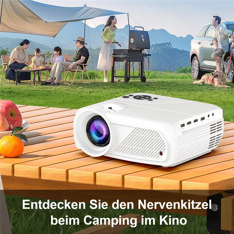 H96 Max PJ-X6 Android 11 Smart Projector 1080P Native 280 ANSI WiFi 6 Bluetooth-compatible 5.4 Home Theater System - EU Plug
