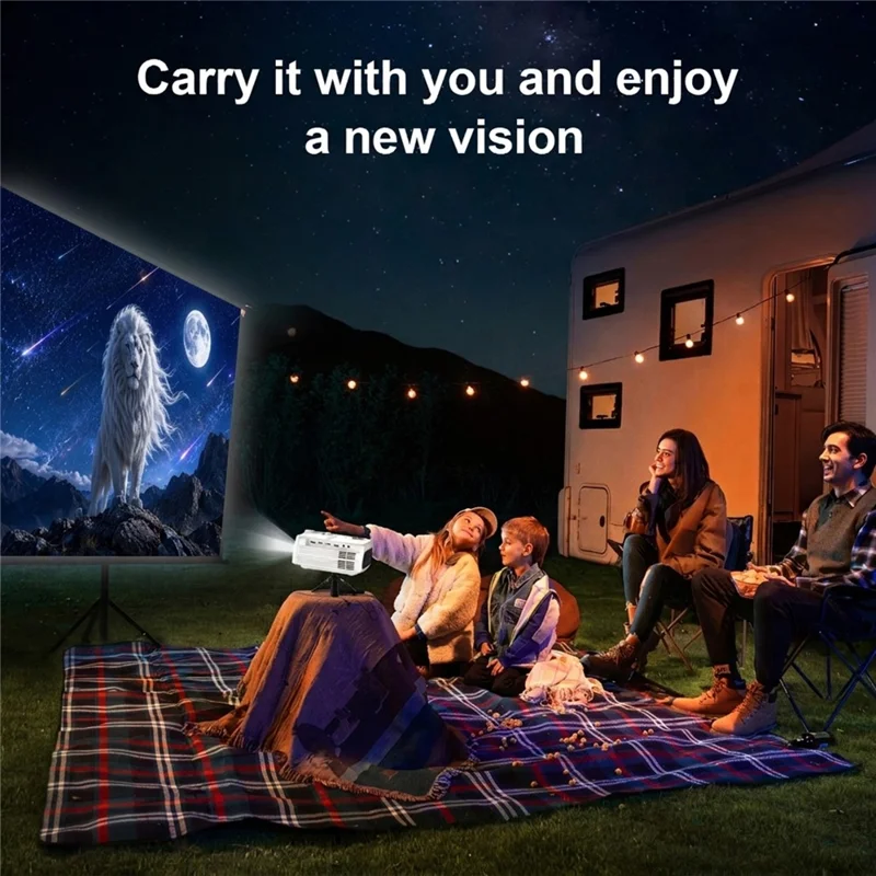 H96 Max PJ-X6 Android 11 Smart Projector 1080P Native 280 ANSI WiFi 6 Bluetooth-compatible 5.4 Home Theater System - EU Plug
