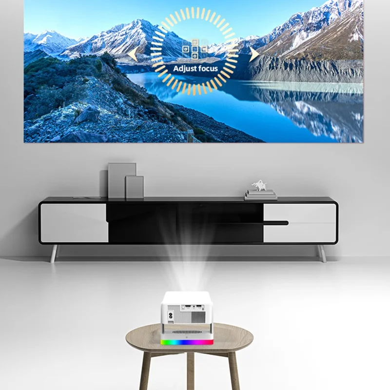 Y8S PRO X3 Smart Projector 720P HD 180 ANSI Mini Portable WiFi Bluetooth-compatible Home Theater System - EU Plug