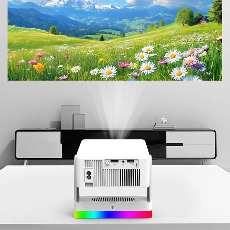 Y8S PRO X3 Smart Projector 720P HD 180 ANSI Mini Portable WiFi Bluetooth-compatible Home Theater System - EU Plug