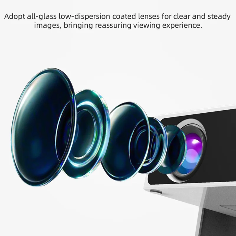 Y8S PRO X3 Smart Projector 720P HD 180 ANSI Mini Portable WiFi Bluetooth-compatible Home Theater System - EU Plug