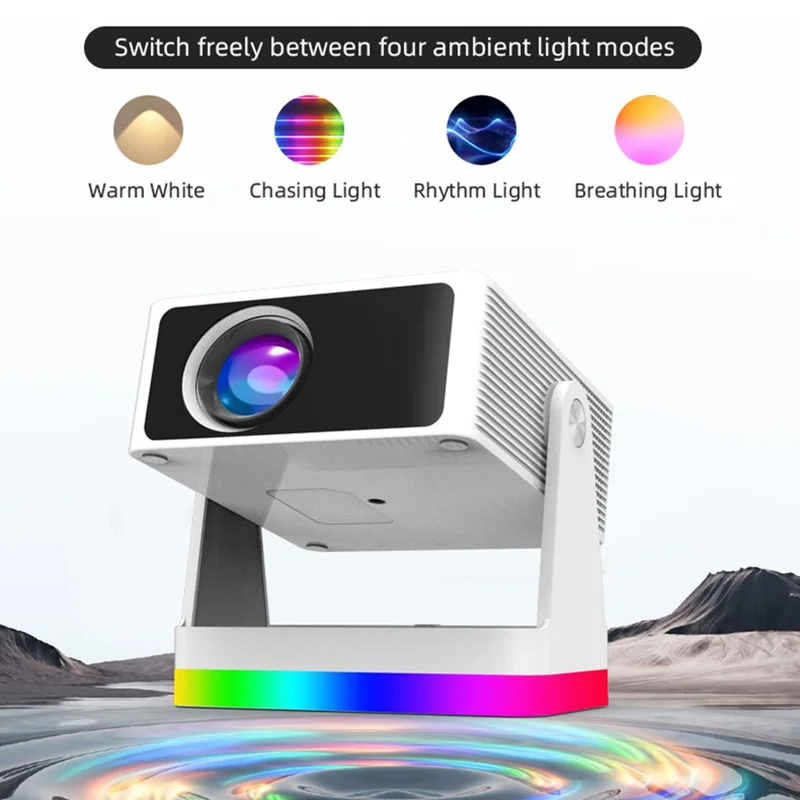 Y8S PRO X3 Smart Projector 720P HD 180 ANSI Mini Portable WiFi Bluetooth-compatible Home Theater System - EU Plug