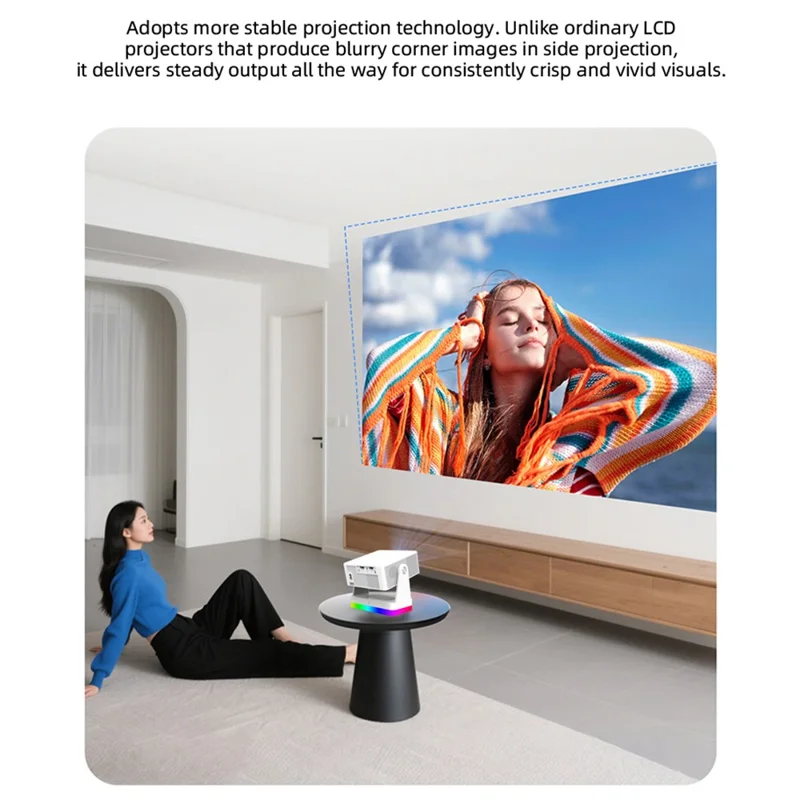 Y8S PRO X3 Smart Projector 720P HD 180 ANSI Mini Portable WiFi Bluetooth-compatible Home Theater System - EU Plug