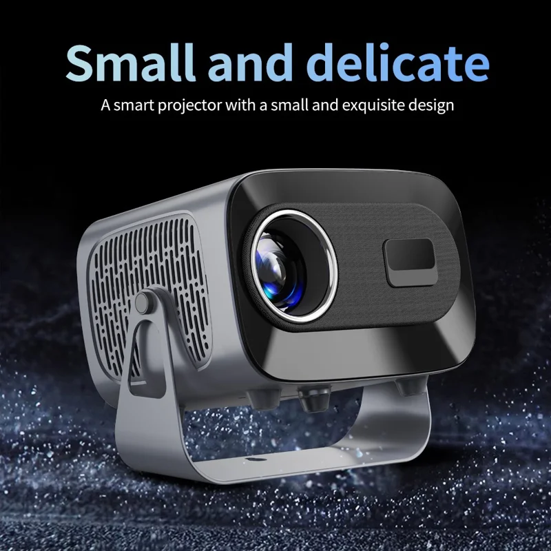 A10 PLUS Projecteur Portable Intelligent 720P Native Décodeur 4K Android 11 WiFi 200 Lumens ANSI Home Cinéma - Noir / Prise UE