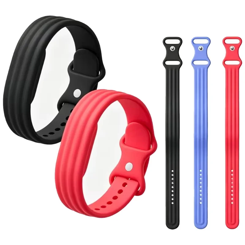 Correa de silicona talla S para Google Fitbit Air, hebilla mariposa, correa deportiva resistente al sudor - Rojo