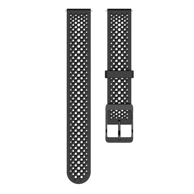 For Garmin Lily 2 Hollow Silicone Strap 14mm Breathable Watch Band Replacement - Black