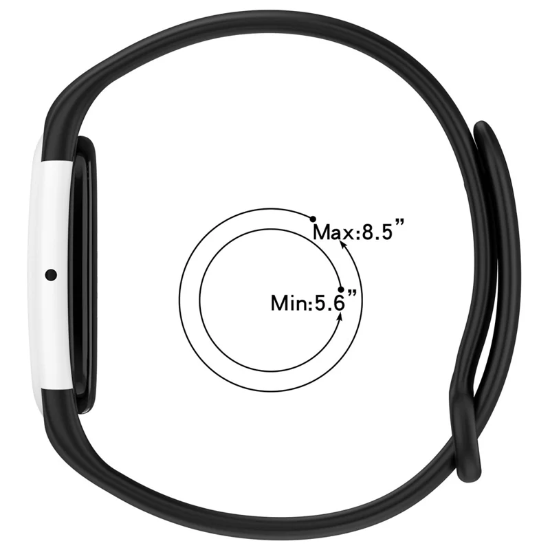 Für Google Fitbit Air Silikon-Sportarmband mit Gehäuse und Schnallenverschluss – Verstellbares Ersatzarmband - Schwarz / Rot