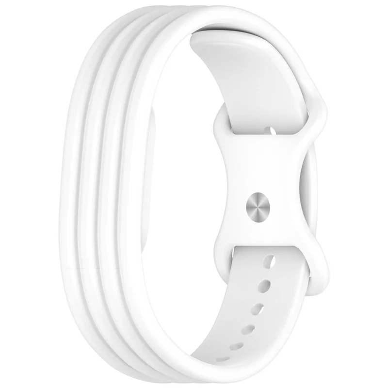 Bracelet en silicone pour Google Fitbit Air, bracelet de rechange à fixation rapide - Blanc