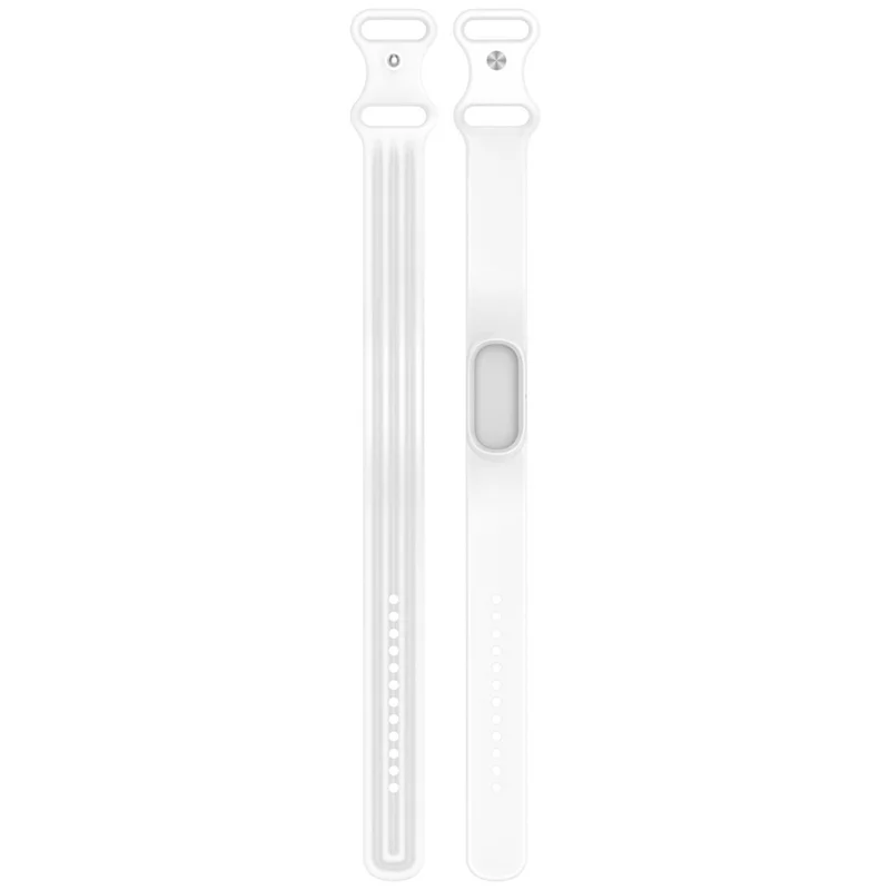 Bracelet en silicone pour Google Fitbit Air, bracelet de rechange à fixation rapide - Blanc