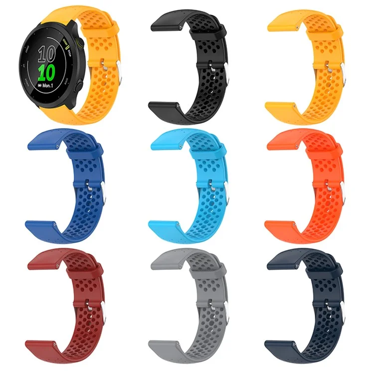 Breathable Smart Watch Strap Replacement Silicone Wrist Band for Garmin Forerunner 158/55 - Grey