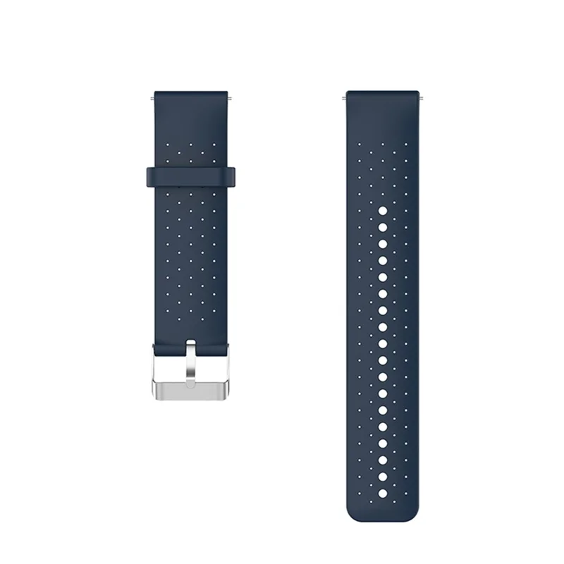 Breathable Smart Watch Strap Replacement Silicone Wrist Band for Garmin Forerunner 158/55 - Dark Blue