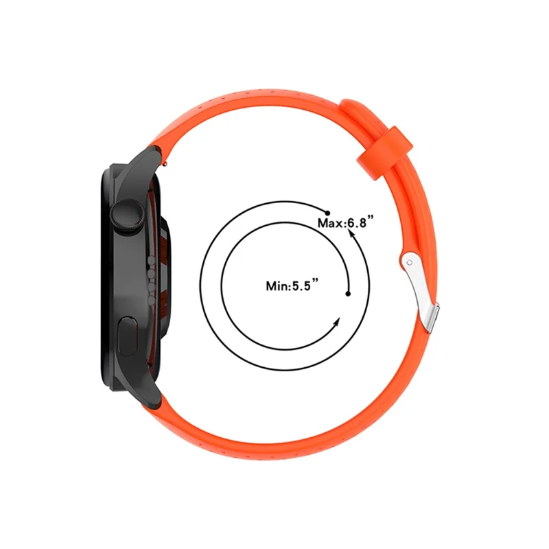 Breathable Smart Watch Strap Replacement Silicone Wrist Band for Garmin Forerunner 158/55 - Dark Blue