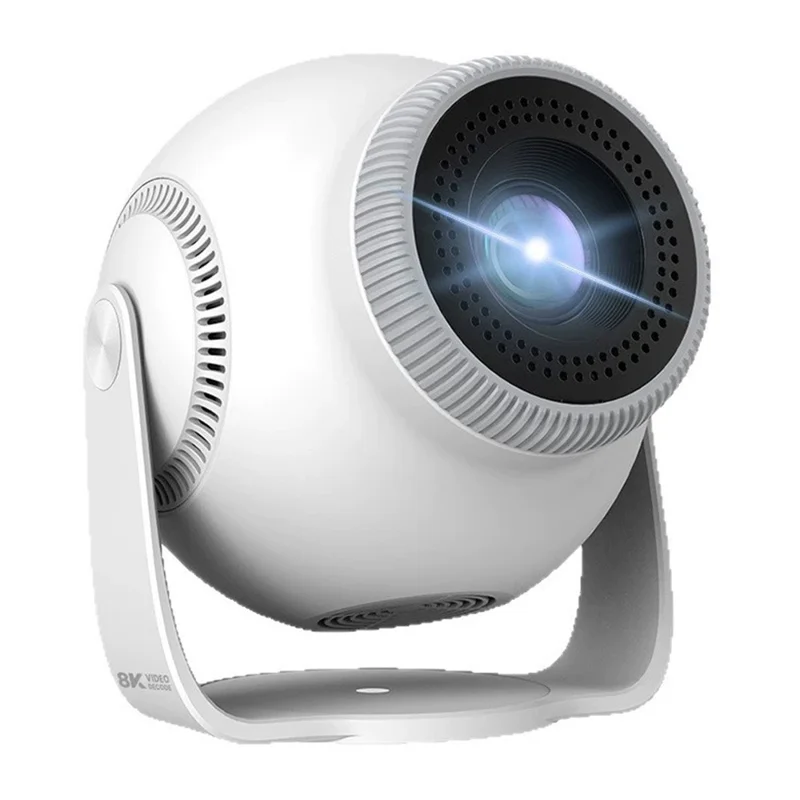 TP360 Mini Smart Projector Android 14.0 WiFi 6 Bluetooth-compatible 5.4 270 Degree Rotate for Home Outdoor - US Plug
