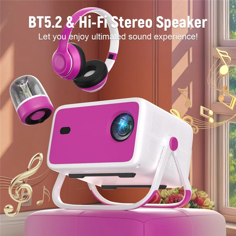 TP350 ASOP 1080P Smart Projector Android 11 Auto Focus WiFi 6 BT5.2 for Home Theater - US Plug