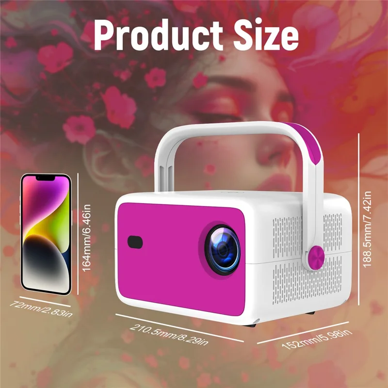 TP350 ASOP 1080P Smart Projector Android 11 Auto Focus WiFi 6 BT5.2 for Home Theater - US Plug