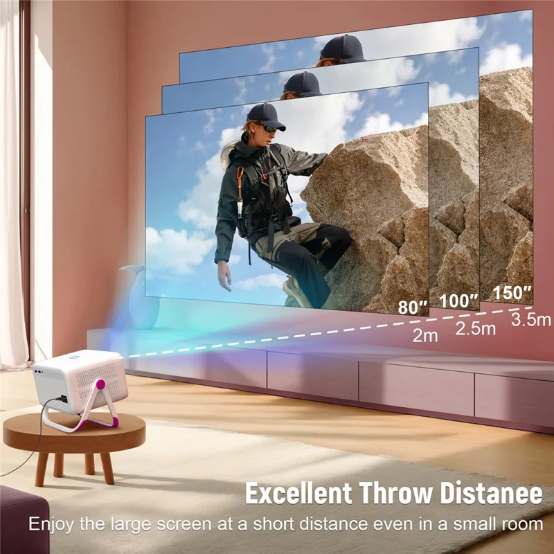 TP350 ASOP 1080P Smart Projector Android 11 Auto Focus WiFi 6 BT5.2 for Home Theater - US Plug