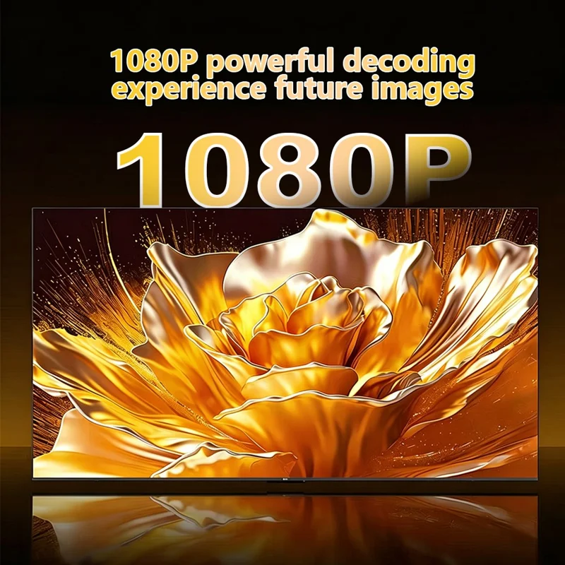 Projecteur TP300 NTV 1080P, Android 13, puce Amlogic T950D4, compatible Netflix, WiFi6 pour home cinéma - Blanc / Prise US