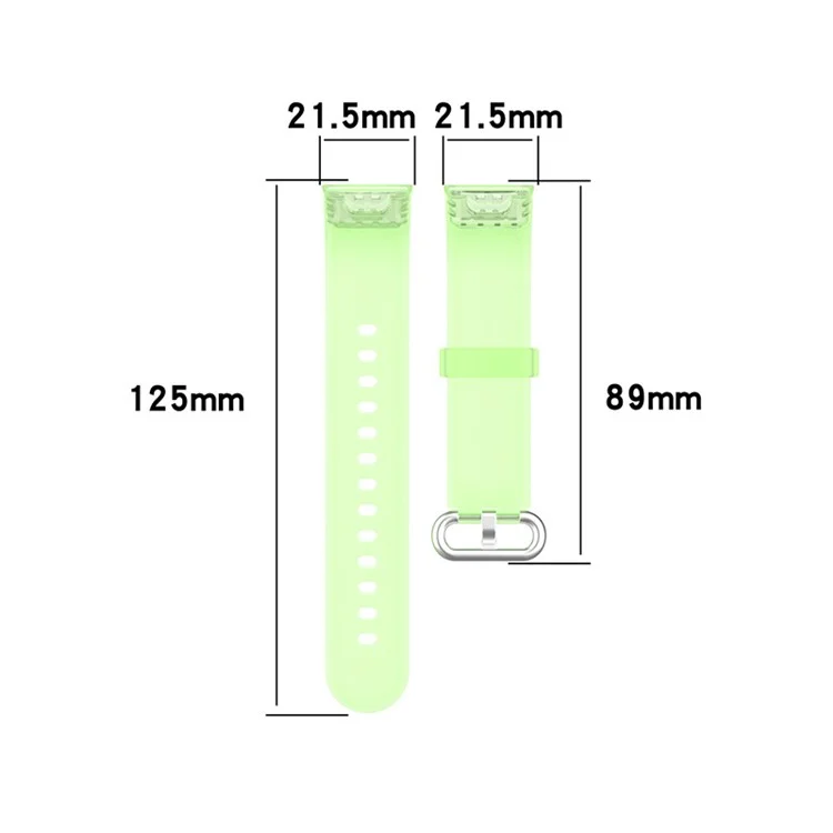 Correa de Muñeca de Reemplazo de Banda de Reloj Inteligente Transparente TPU Para el Reloj Xiaomi Redmi / Mi Reloj Lite - Blanco Transparente