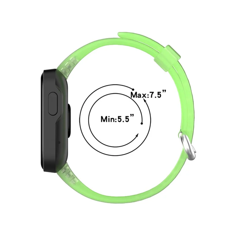 Transparent TPU Smart Watch Band Replacement Wrist Strap for Xiaomi Redmi Watch / Mi Watch Lite - Transparent Orange