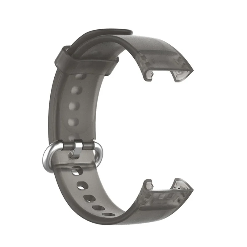 Transparent TPU Smart Watch Band Replacement Wrist Strap for Xiaomi Redmi Watch / Mi Watch Lite - Transparent Black