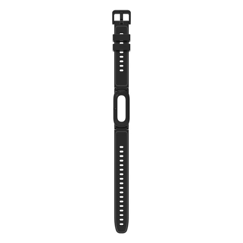 Voor Google Fitbit Air Horlogeband Effen Kleur TPU Vervangingsband met Beschermhoes - Zwart