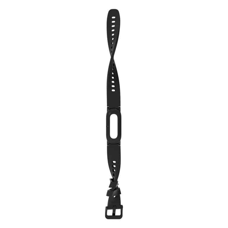 Voor Google Fitbit Air Horlogeband Effen Kleur TPU Vervangingsband met Beschermhoes - Zwart