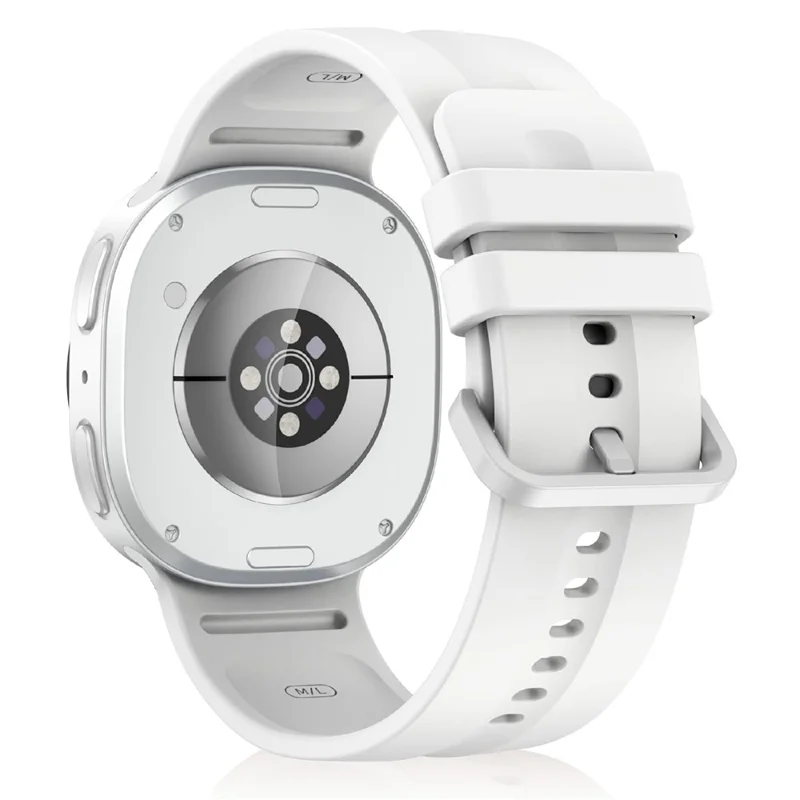 Silicone Strap for Samsung Galaxy Watch9 40mm / 44mm / Watch8 40mm / 44mm Quick Release Replacement Band - White S