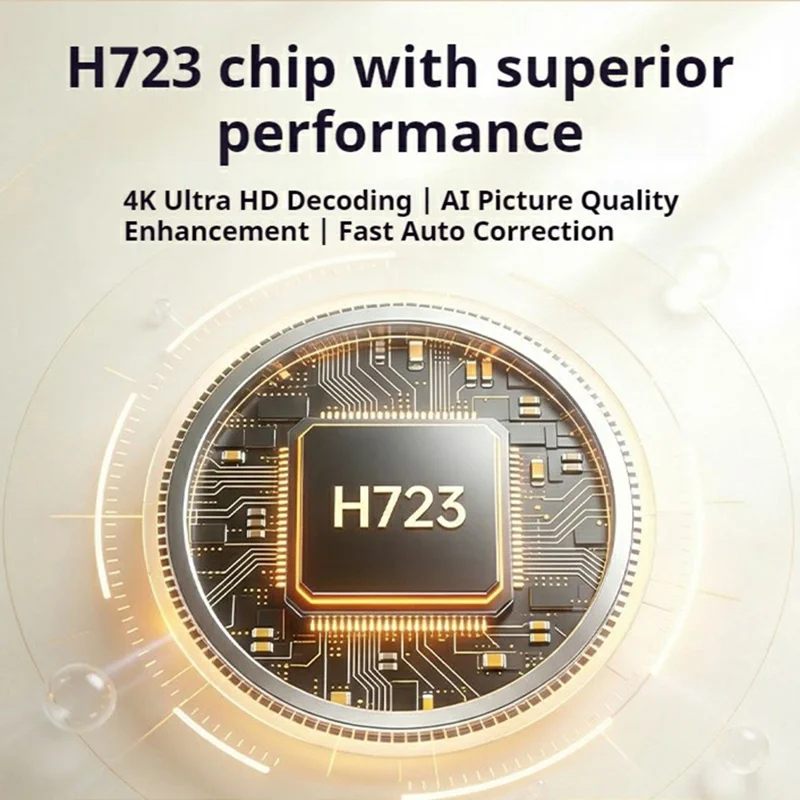HY370 Tragbarer Mini-Projektor 720P Android 14 230 ANSI WiFi 6 Bluetooth 5.0 Heimkino - US-Stecker