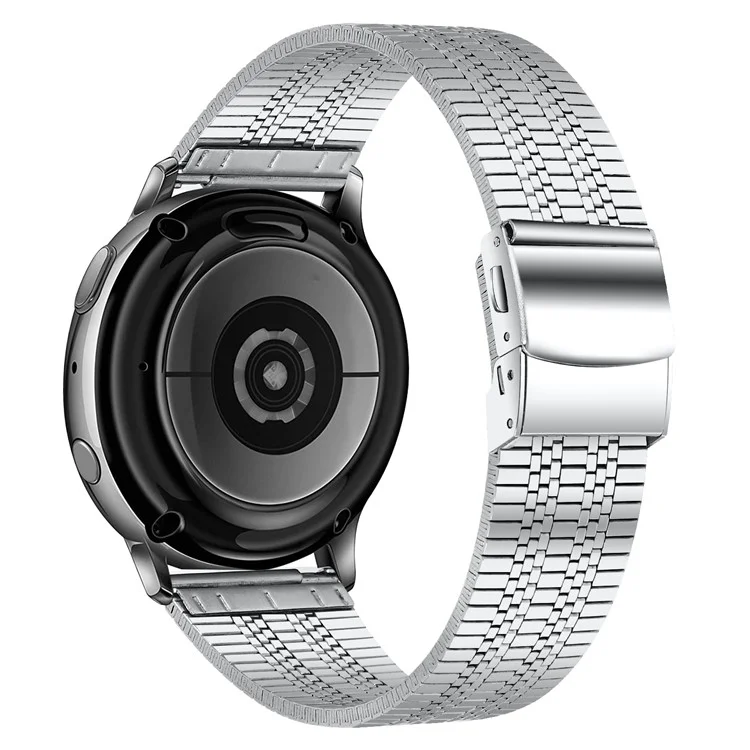 22 Mm Chic Out-Look 5 Beads Acero Inoxidable Smart Watch Band Reemplazo De La Correa De Reloj Para Samsung Galaxy Watch3 45mm / Galaxy Watch 46mm - Plata