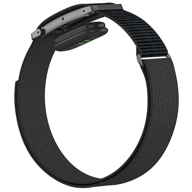 Braccialetto in Nylon per Google Fitbit Air con Chiusura a Fibbia Magica, Fascia Riflettente con Custodia in Lega di Zinco - Nero Mezzanotte