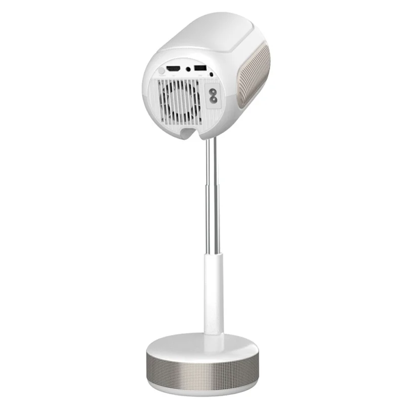 TS-16 1080P HD Hidden Lifting Gimbal Projector 6-Axis Keystone Correction Built-in Speaker, 2+16GB - EU Plug