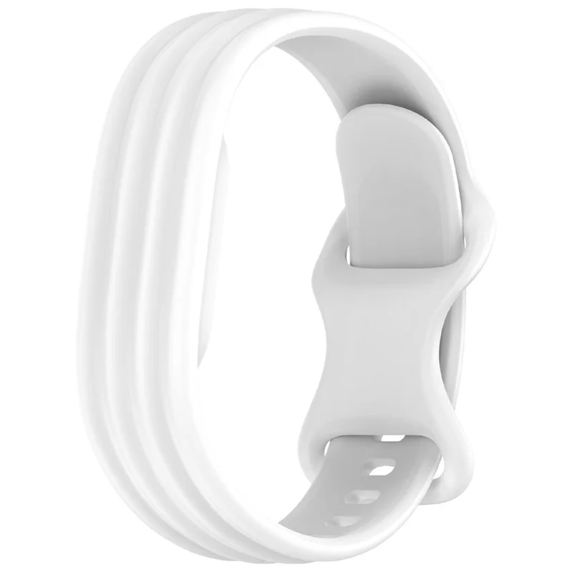 Correa Deportiva de Silicona para Google Fitbit Air, Correa de Repuesto con Caja de Reloj Integrada - Blanco