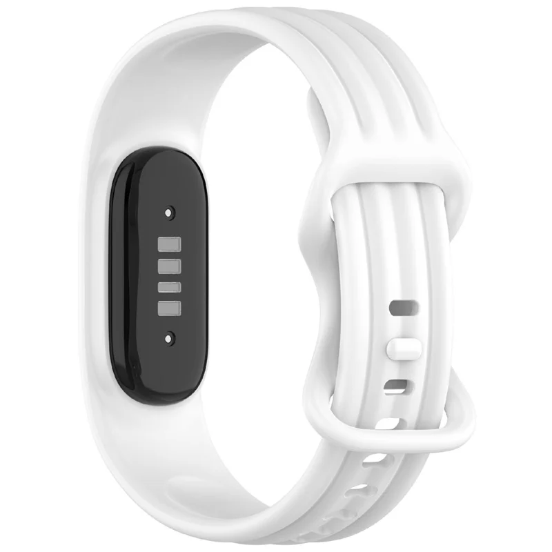 Correa Deportiva de Silicona para Google Fitbit Air, Correa de Repuesto con Caja de Reloj Integrada - Blanco
