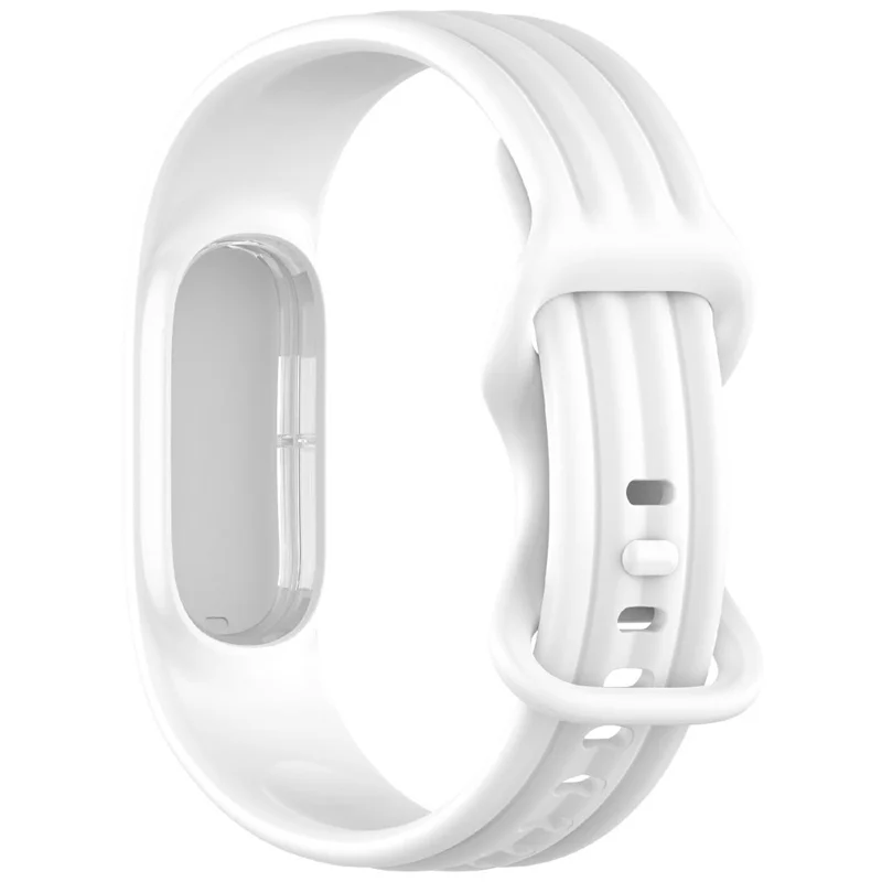 Correa Deportiva de Silicona para Google Fitbit Air, Correa de Repuesto con Caja de Reloj Integrada - Blanco