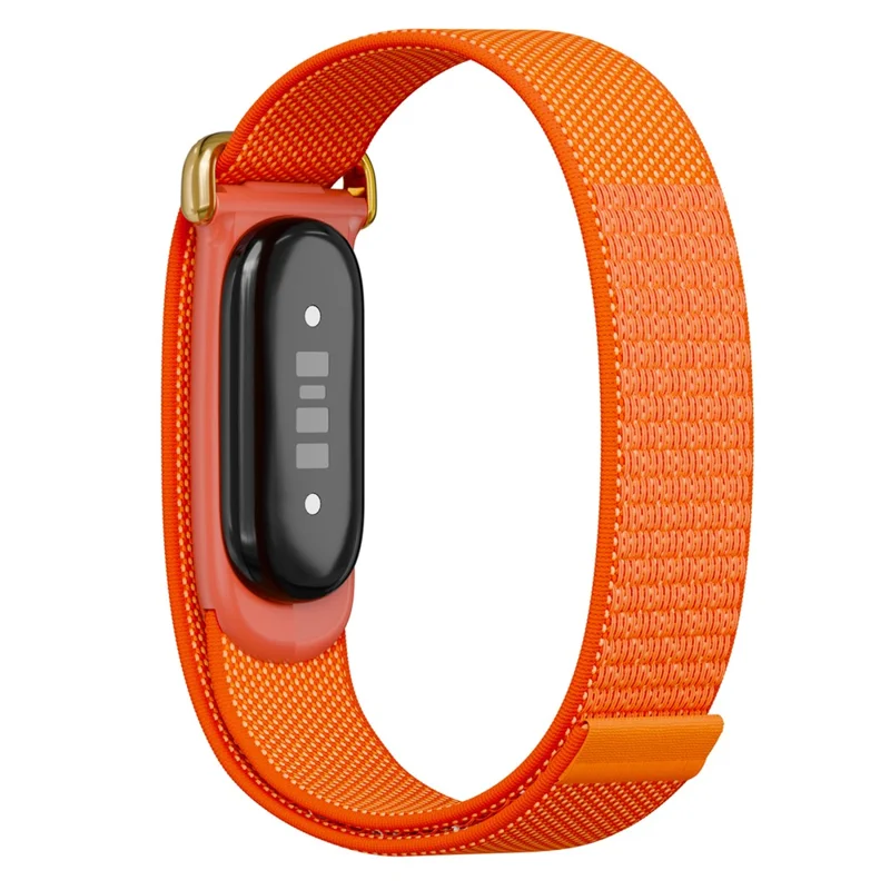 Dzianyowy pasek do zegarka Google Fitbit Air z zatrzaskiem na rzepę oddychający zamiennik - Pomarańczowy