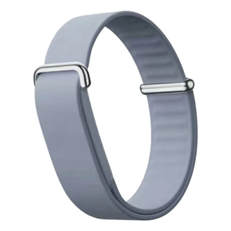 Til Google Fitbit Air Band med kabinet Enkelt integreret design med hudvenlig silikoneskifteur - Blågrå