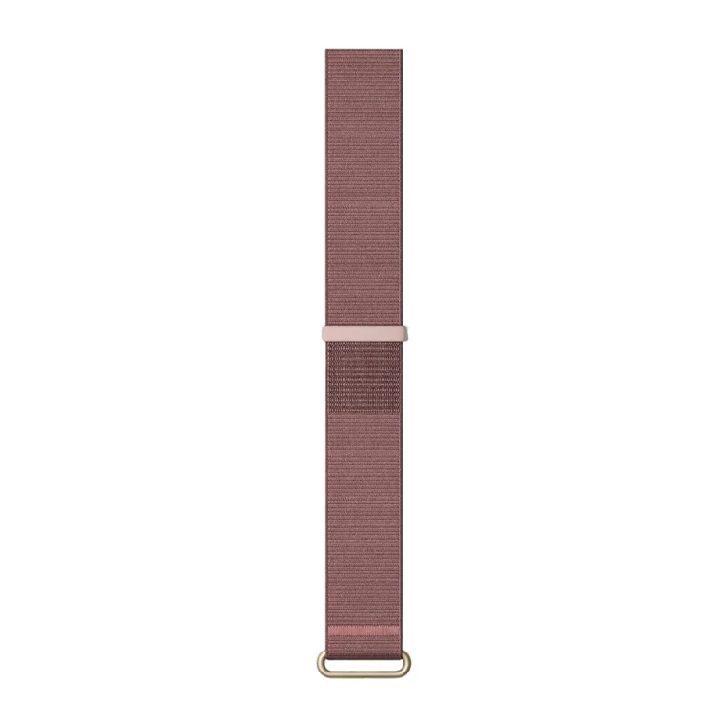 For Garmin CIRQA Smart Band Nylon Watch Strap Woven Breathable Adjustable Band - Deep Pink