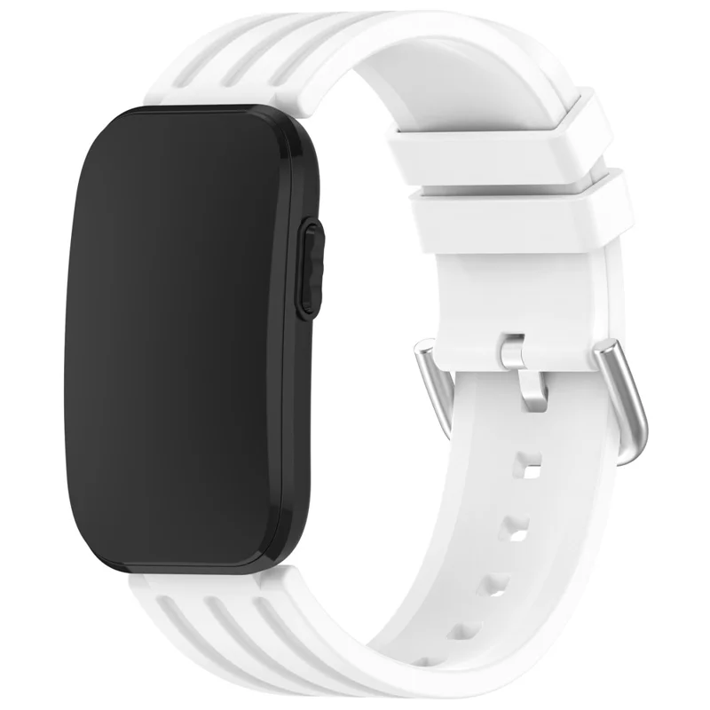 For Garmin CIRQA Smart Band Silicone Watch Strap Quick Release Pin Buckle Adjustable Wrist Band - White