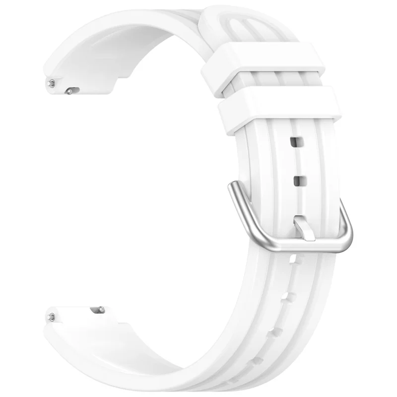 For Garmin CIRQA Smart Band Silicone Watch Strap Quick Release Pin Buckle Adjustable Wrist Band - White