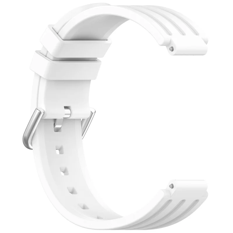 For Garmin CIRQA Smart Band Silicone Watch Strap Quick Release Pin Buckle Adjustable Wrist Band - White