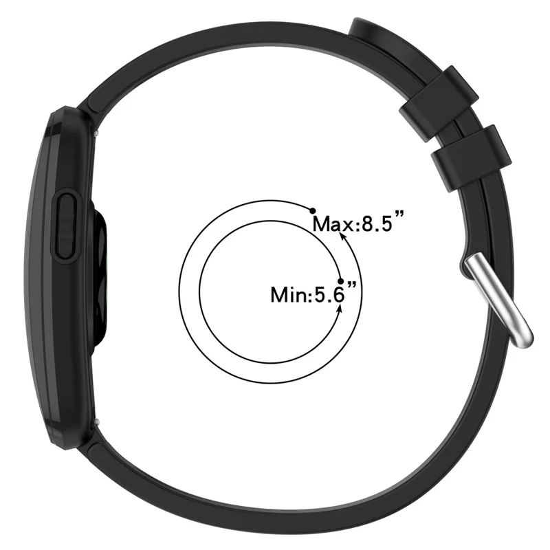 For Garmin CIRQA Smart Band Silicone Watch Strap Quick Release Pin Buckle Adjustable Wrist Band - White