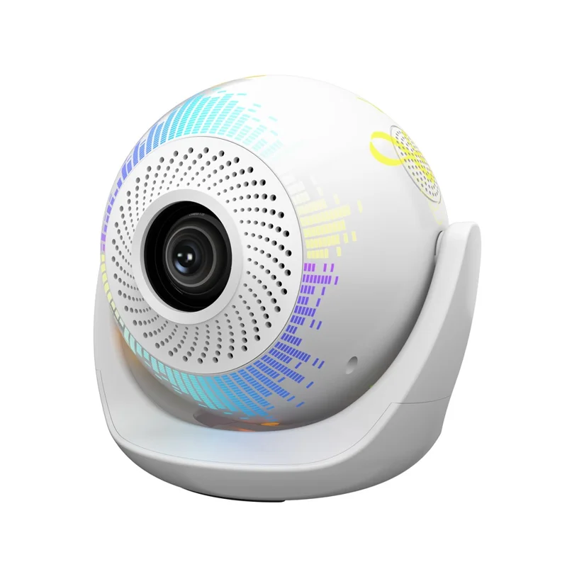 V6 Smart Projector 8K Decoding 200 ANSI Lumens 180° Rotation Android 14 Wi-Fi 6 Karaoke for Home Theater - EU Plug
