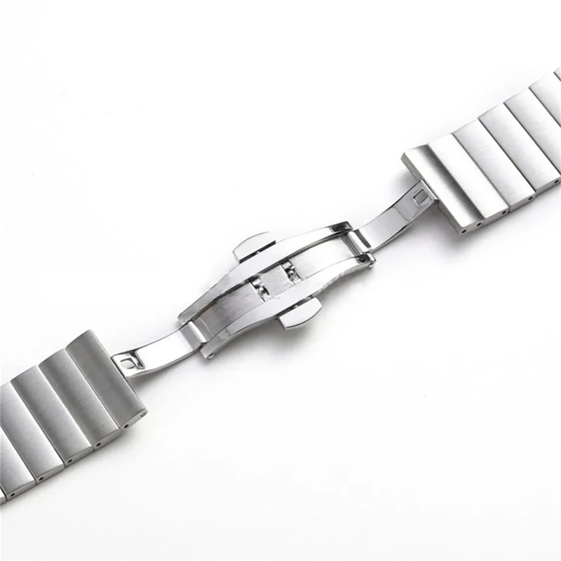 For Honor Band 11 / 11 Pro Watch Band Butterfly Clasp Stainless Steel Strap - Black
