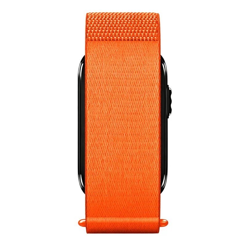 For Garmin CIRQA Smart Band Nylon Arm Band Magic Tape Adjustable Breathable Watch Strap - Orange